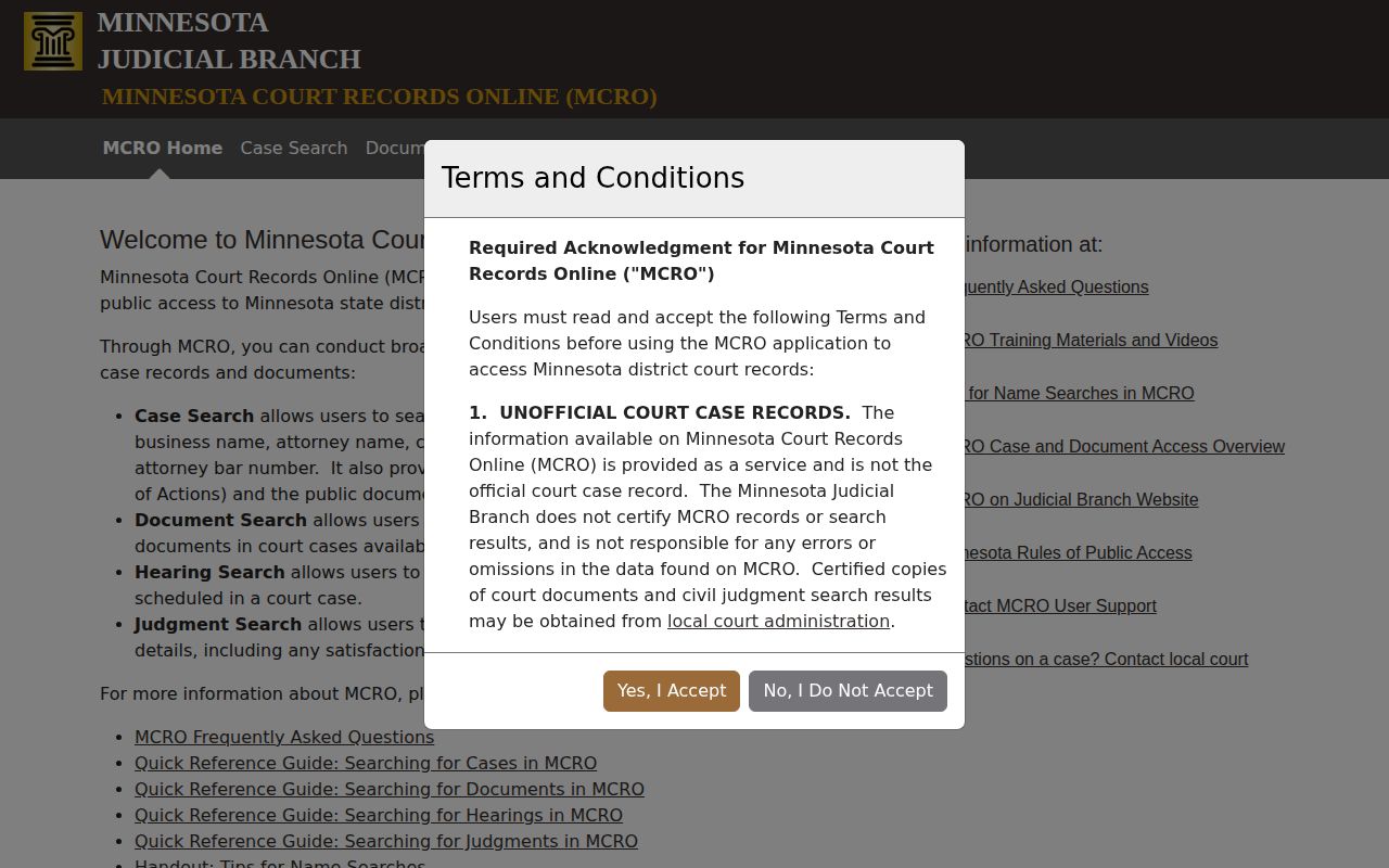 Dakota County release order and criminal court record search