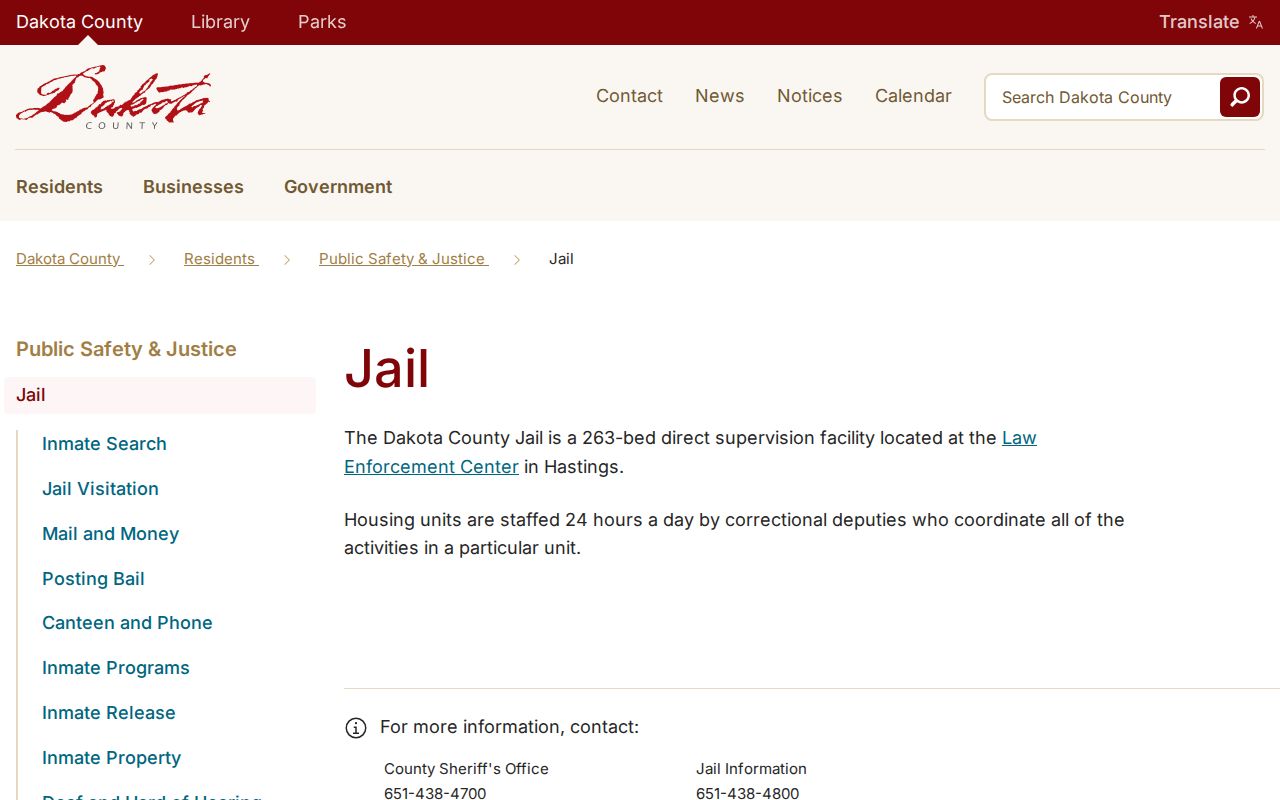 Dakota County released inmate property pickup record